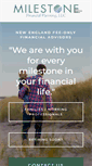 Mobile Screenshot of milestonefinancialplanning.com