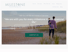 Tablet Screenshot of milestonefinancialplanning.com